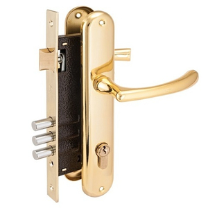 Замок врезной АЛЛЮР 0221 GP латунь