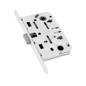 Замок межкомнатный AGB WC MEDIANA POLARIS B06102.50.FM (белый) тех. уп. без отв. пл. /38999/