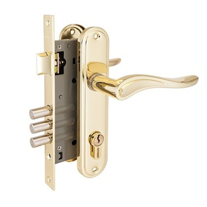 Замок врезной АЛЛЮР 102/3 GP латунь