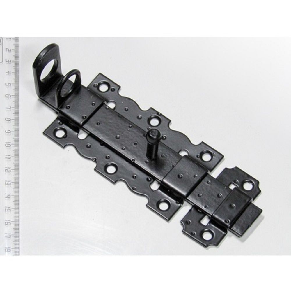 Задвижка дверная НОЭЗ ЗД-110-Пр черный матовый