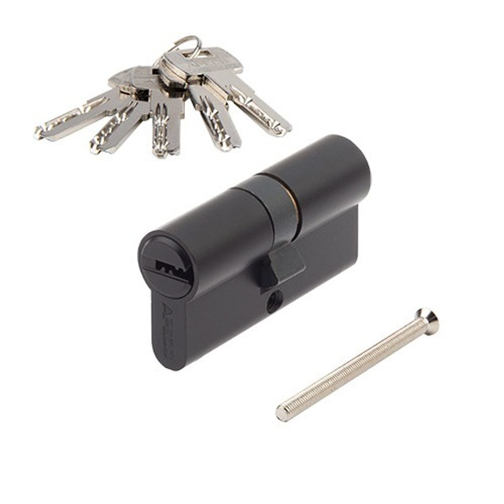 Цилиндровый механизм APECS SM-60 BLM матовый черный