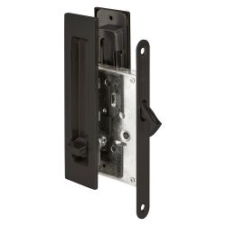 Защелка с ручками для раздвижных дверей PUNTO Soft LINE SLQ-011 BL черный /61883/