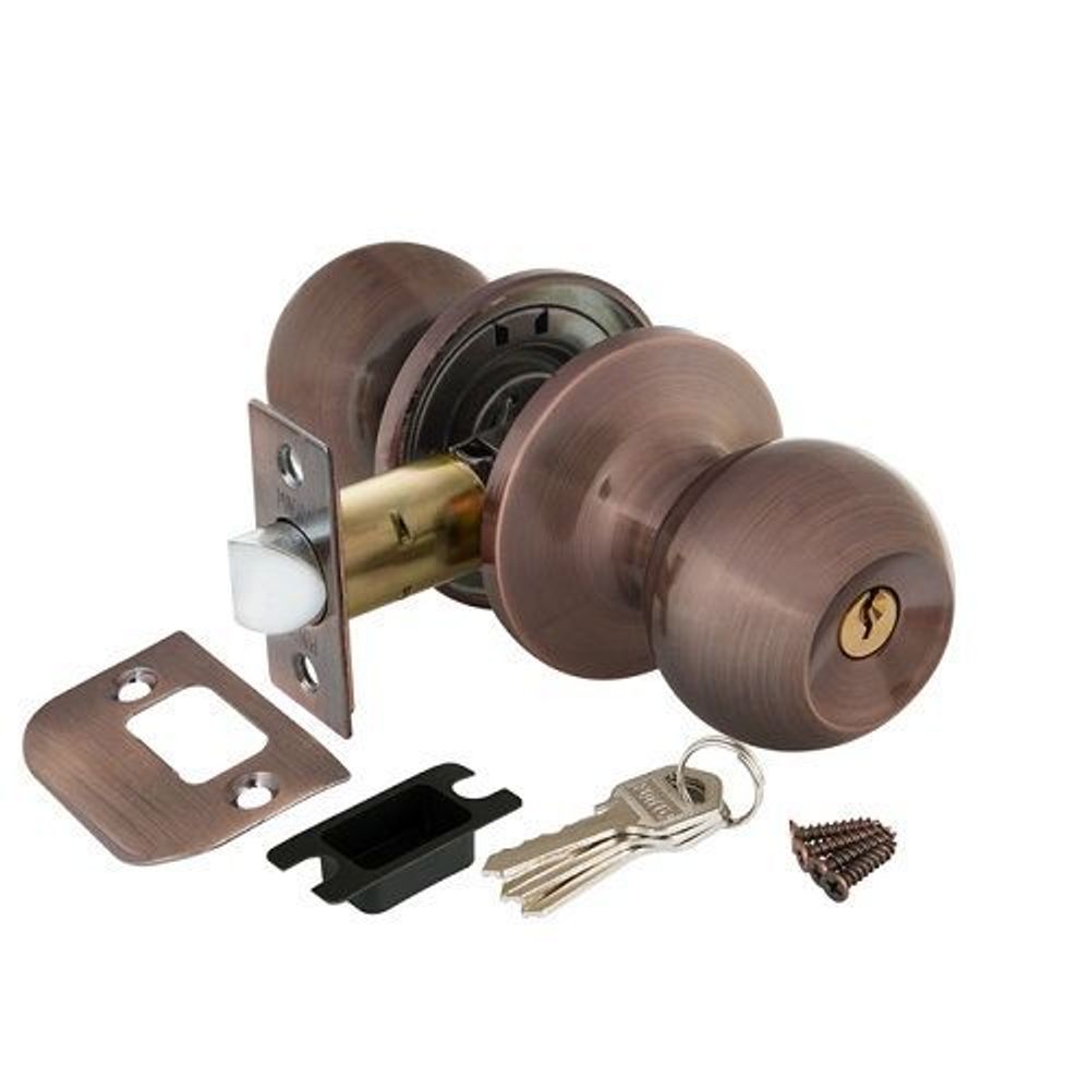 Ручка защелка PUNTO 6072 AC-E (кл./фик.) медь /25211/