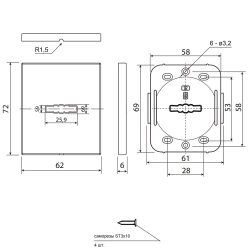Декоративная накладка Code Deco Slim DP-16-S-Auto-BLM черный матовый