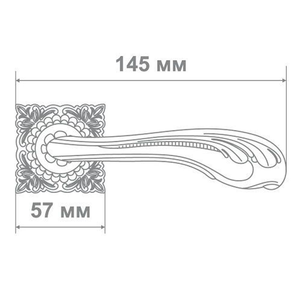 Ручка Медио 26-273 MABM мат.бронза