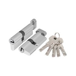 Цилиндровый механизм с вертушкой AJAX AZ202/100 (40+10+50) CP хром 5 кл /57541/