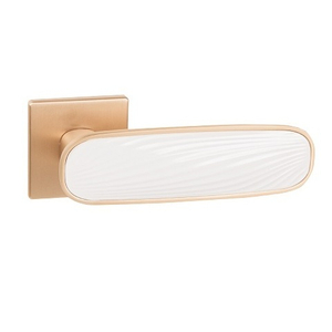 Ручка раздельная PUNTO SHADE EST.Q52 SSG/WH-39 сатин.золото/белый /60437/