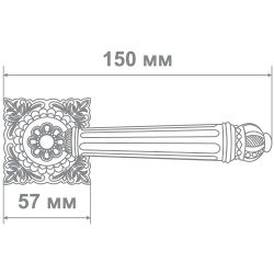 Ручка Медио 26-069 BCF-K кофе глянец