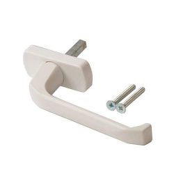 Оконная ручка Clio алюм. штифт 35 мм, 2 винта белая