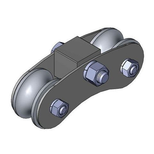 Каретка роликовая металл d-65 под трубу 3/4