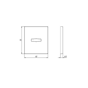 Декоративная накладка ARMADILLO PS Protector/USS BL черный /42987/