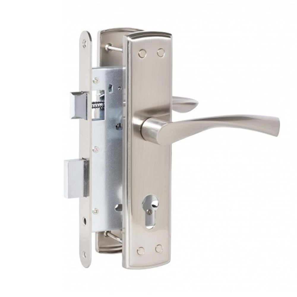 Замок врезной FERRE 7255-4 SN мат.никель (Мотор Сич ЗВ7)