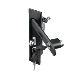 Замок мебельный MS-8611-3-3KA (ригель изогнутый на 10мм, мастер ключ, под навесной замок)