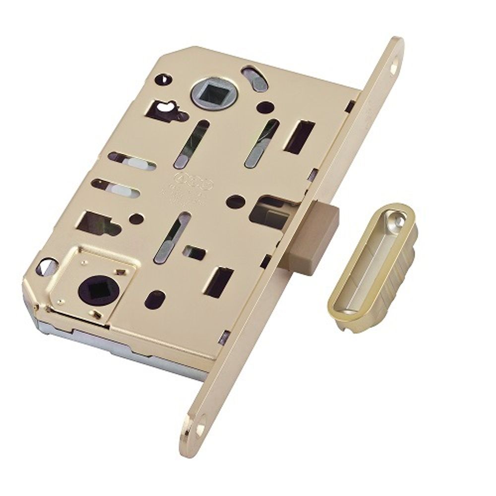 Замок межкомнатный AGB WC MEDIANA POLARIS B06102.50.23.640 (мат.латунь) (скин) /60153/