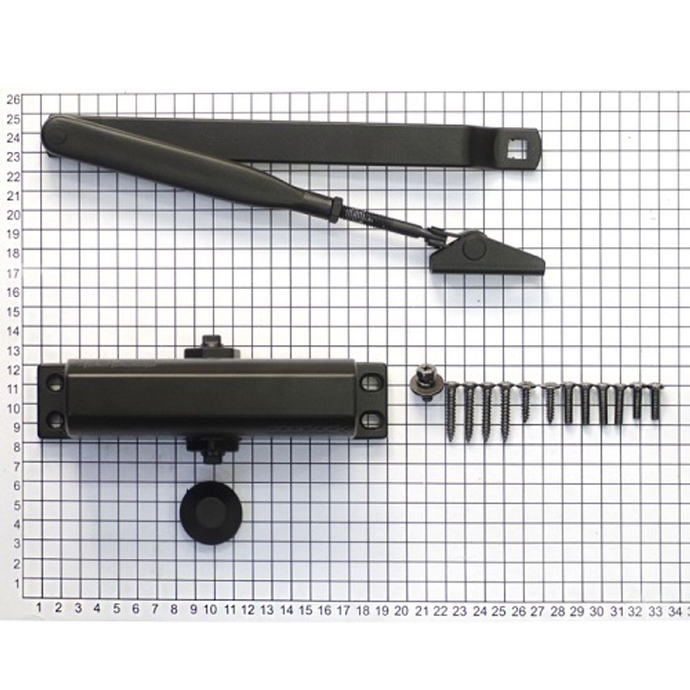 Доводчик DOORLOCK DL70 2/3/4 (до 90кг) черный