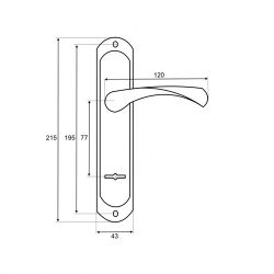 Ручки на планке VETTORE 77.323 SN мат.никель