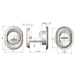 Броненакладка КРИТ-М Бн-С36 Хп хром