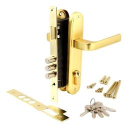 Замок врезной APECS 1526/60 G золото