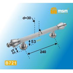 Ручка-скоба MSM B721 MAB мат.бронза