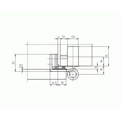 Петля BAKA Protect 4010 3D FD MSTS до 160 кг SIMONSWERK нержавейка
