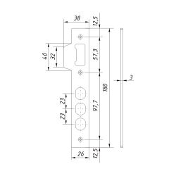 Ответная планка к ГАРДИАН 1211 /32363/