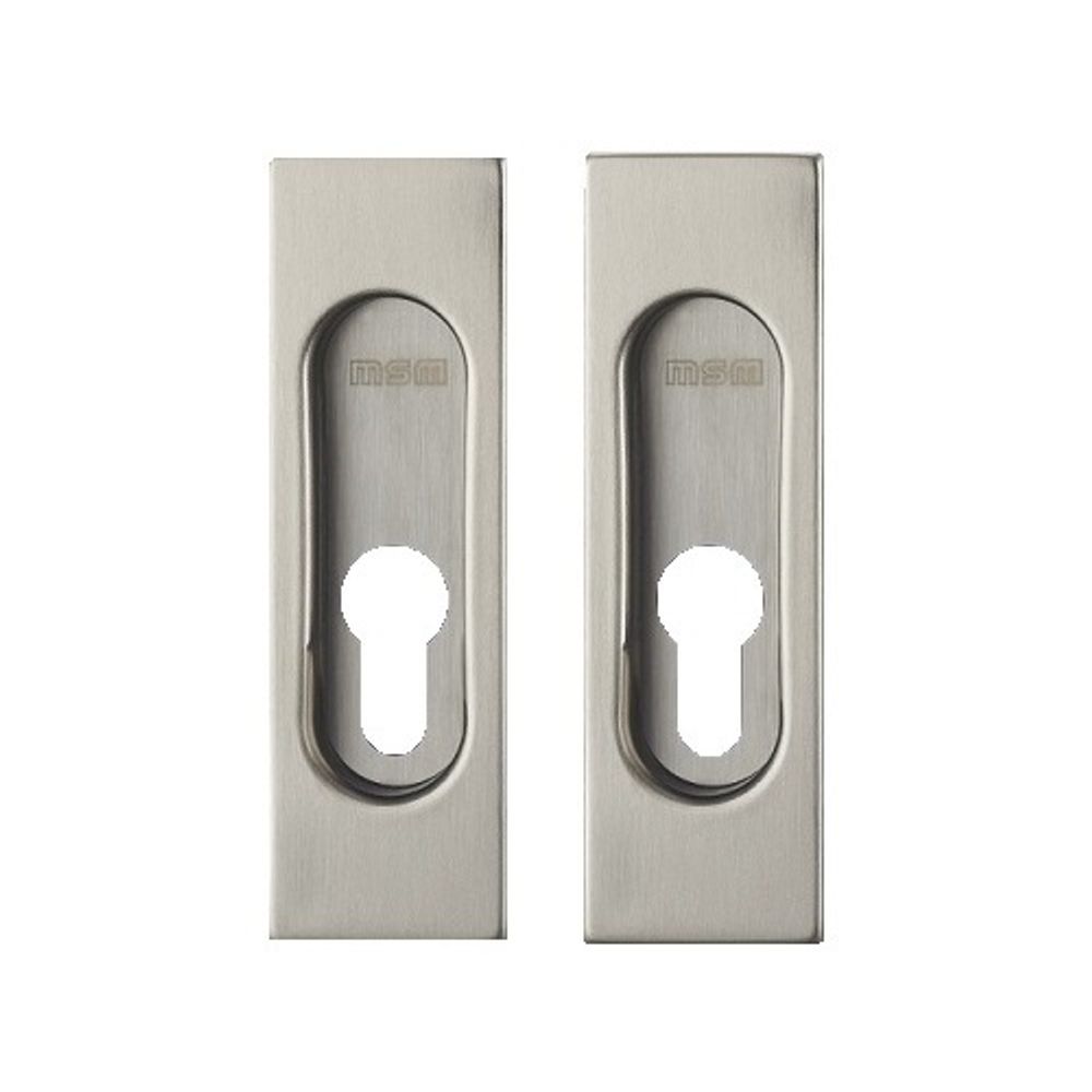 Ручка для раздвижных дверей MSM (под замок) SS1-R SN