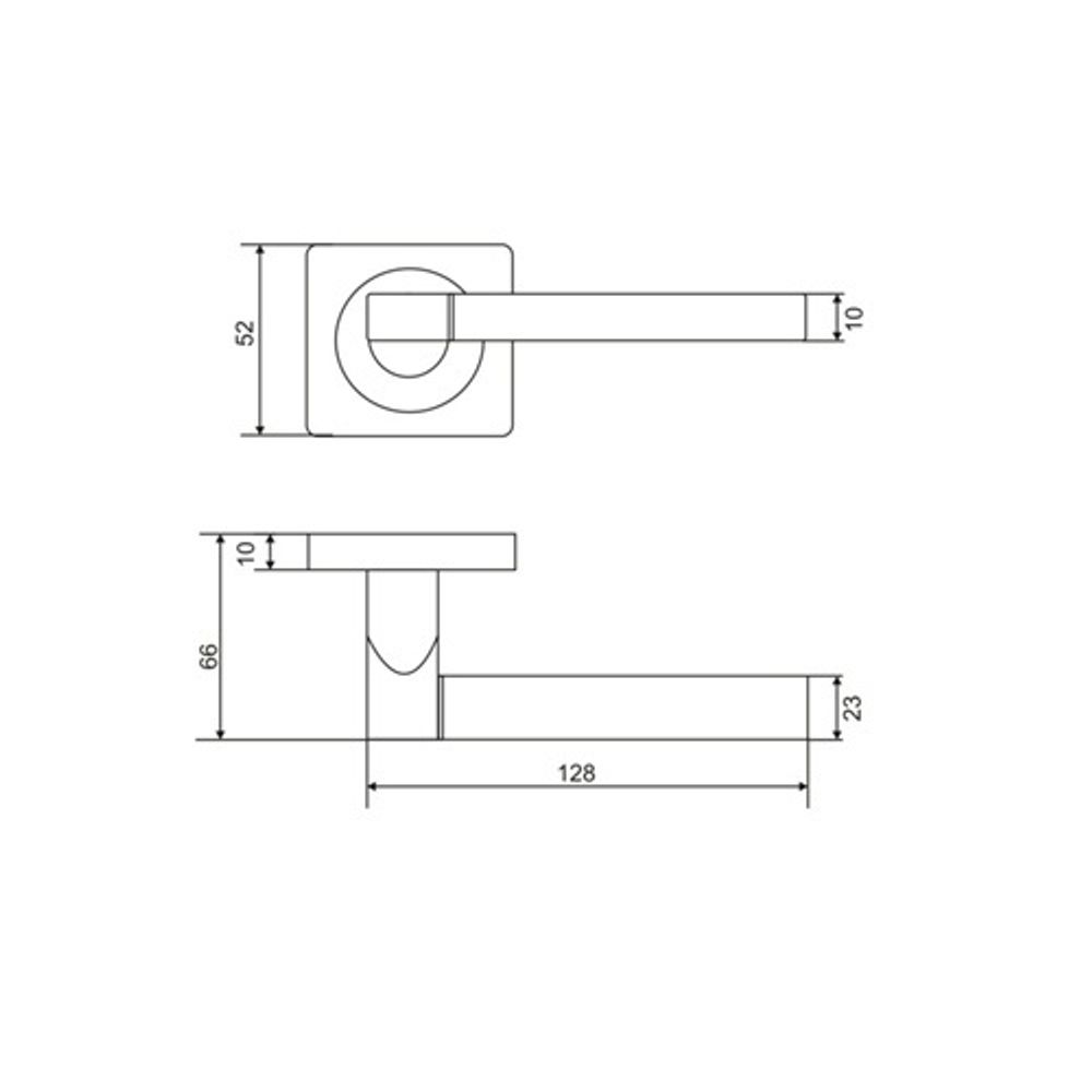 Ручка раздельная VETTORE R06.178 GR графит