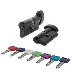 Цилиндровый механизм с вертушкой PUNTO MaxPro7002/52 mm (21+10+21) BL черный 7кл. /61861/