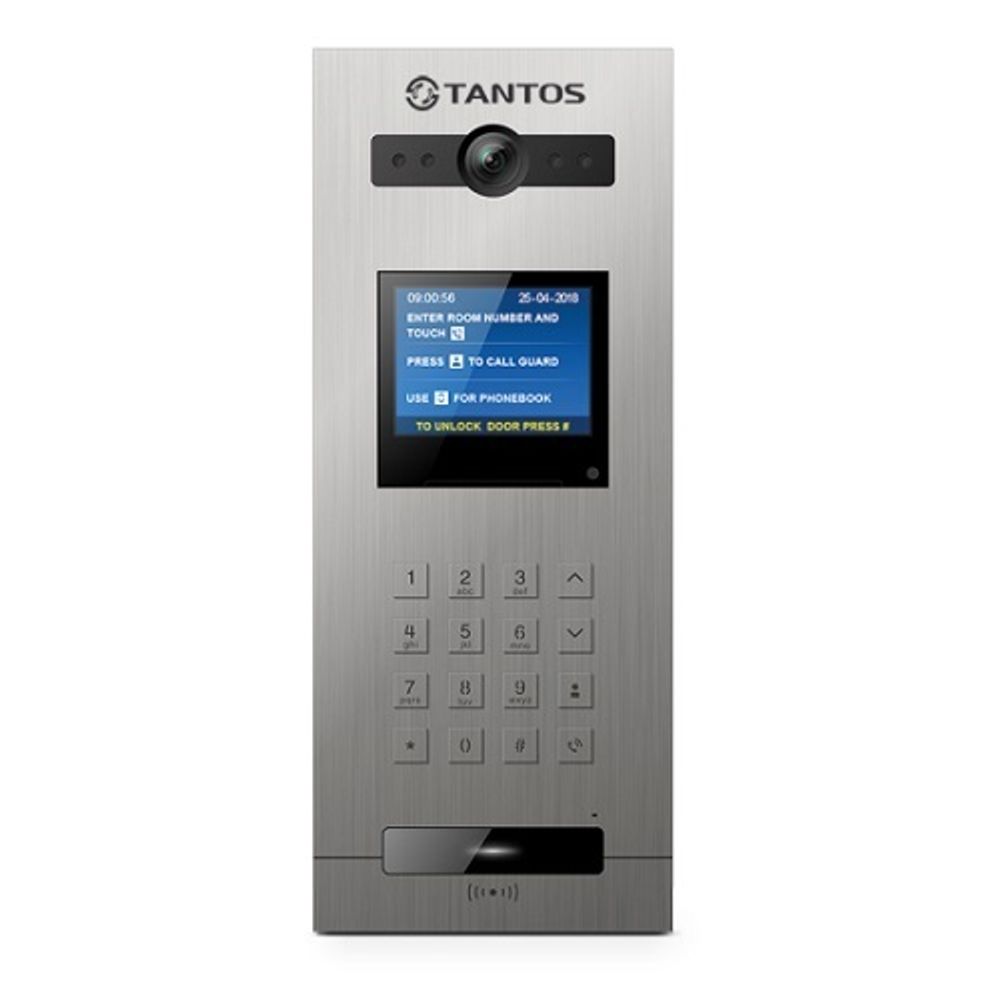 Вызывная видеопанель TANTOS EasyBuild IP панель, угол обзора 130, IP64, EM-Marine или пароль