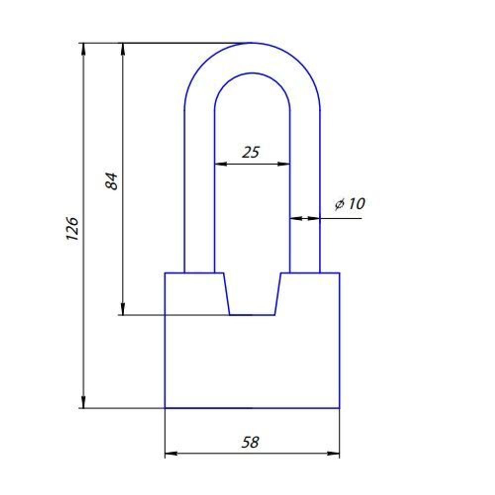 Замок навесной APECS PD-47 L