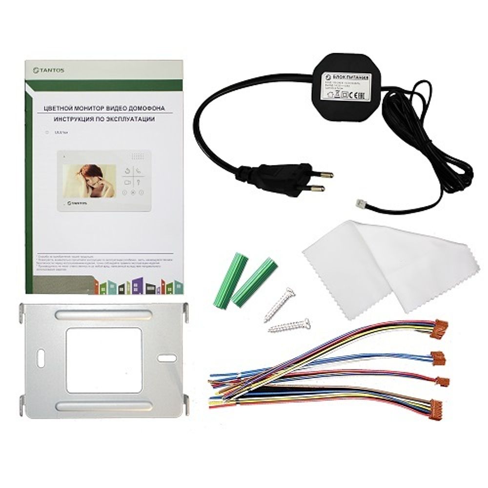 Монитор видеодомофона TANTOS Lilu lux (белый) TFT LCD с 4,3" дисплеем