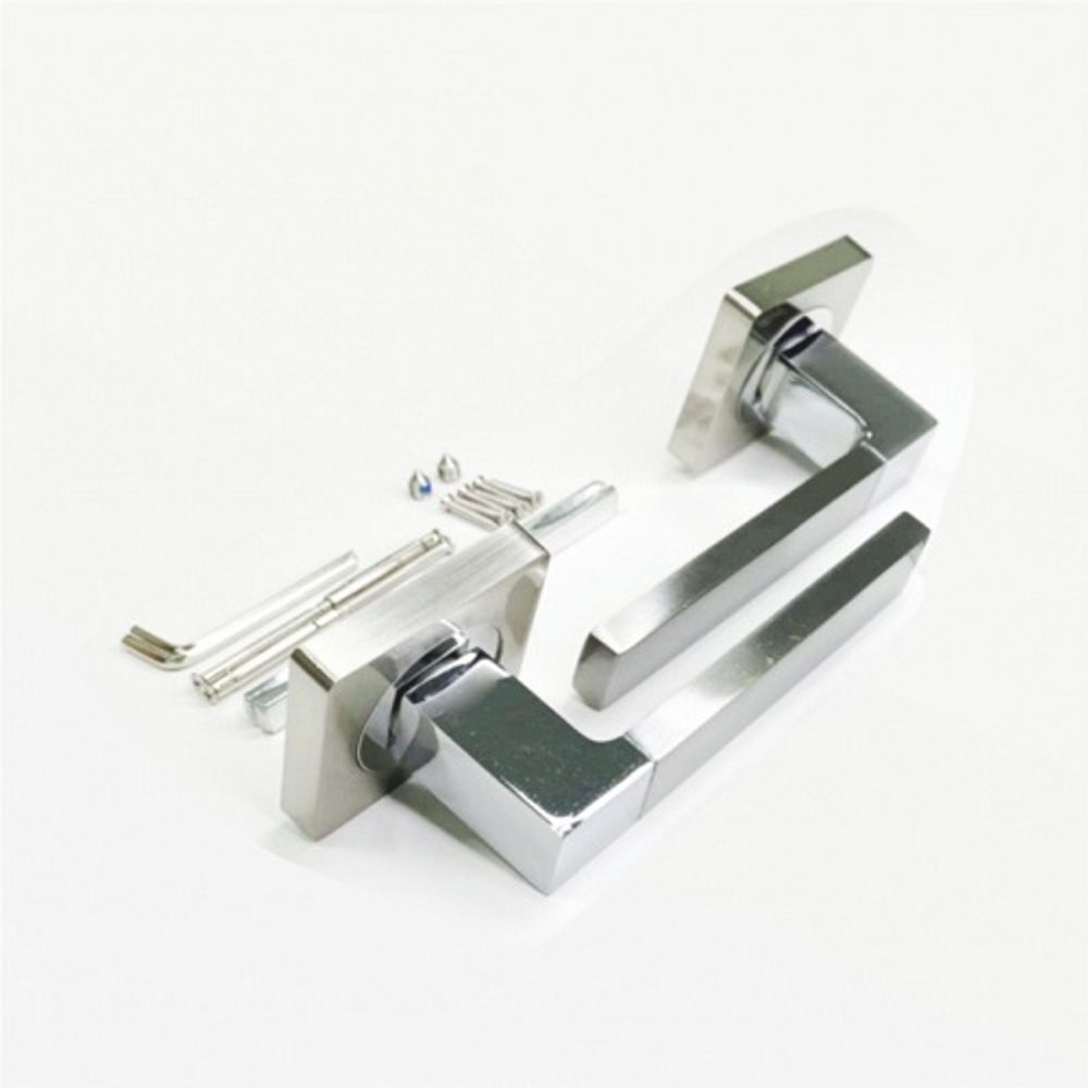 Ручка раздельная BASARA R06.081 SN/CP мат.никель/хром