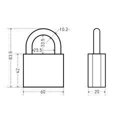 Замок навесной АЛЛЮР ВС2С-601 d10,5мм