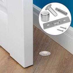 Упор магнитный автомат. скрытый FANTOM PREMIUM HGT001 прозрачный