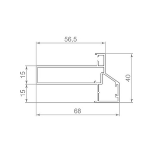 Короб ARMADILLO SWD.Scope 40/68/3200 BL черный /58111/