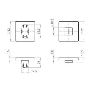 Ручка поворотная FUARO BK6 ZL SSC-16 сатин.хром /60791/