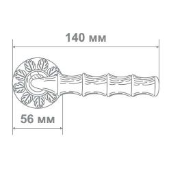 Ручка Медио M5637-23 DIRTY BRASS старая бронза