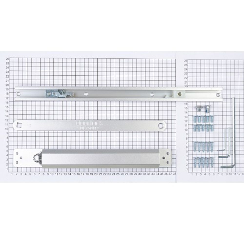 Доводчик врезной DOORLOCK DL750ITS/BC EN3-6 серебро