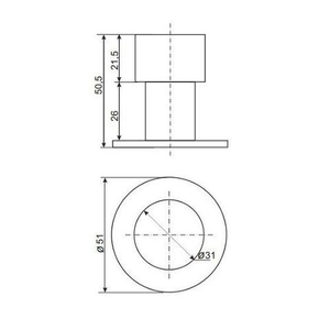 Упор дверной APECS DS-0009-INOX