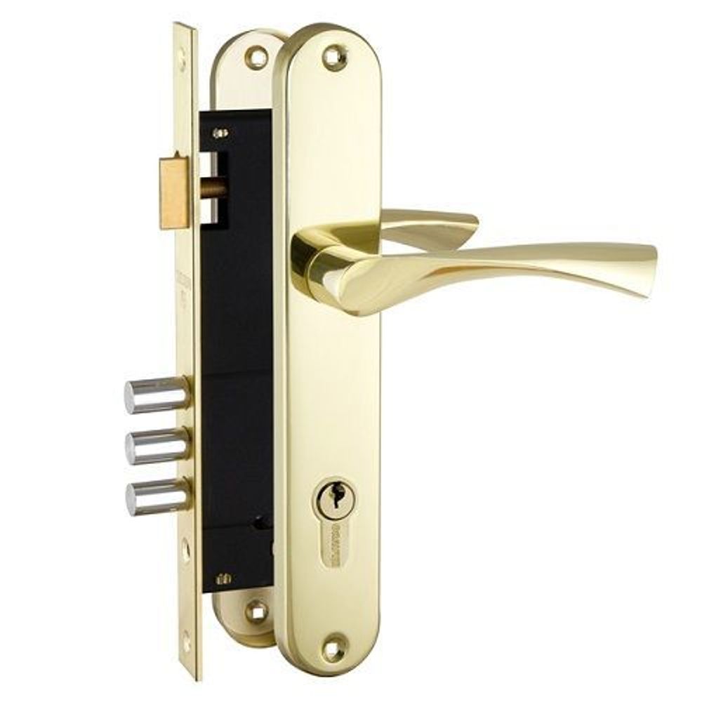 Замок врезной FUARO SET F9011 GP золото /30633/