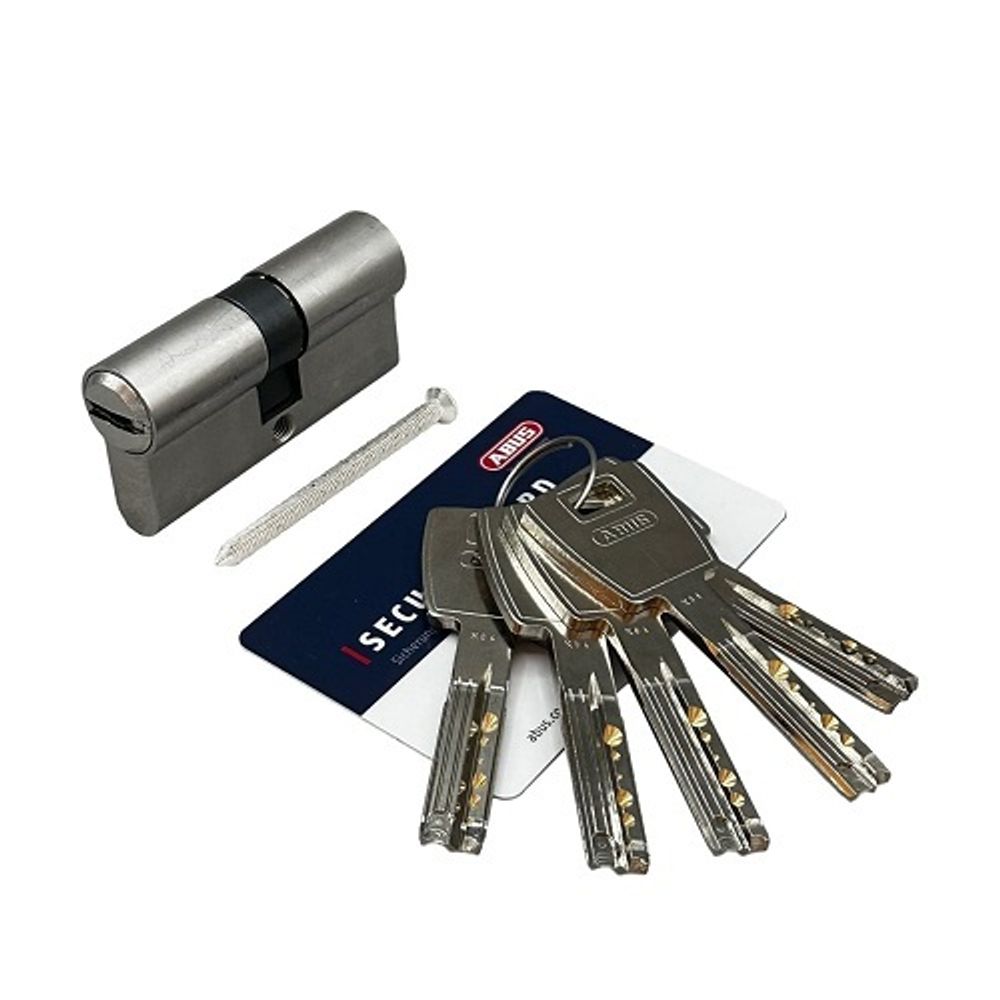 Механизм цилиндровый ABUS X6410 ключ/ключ 40-60 (100 мм) NI