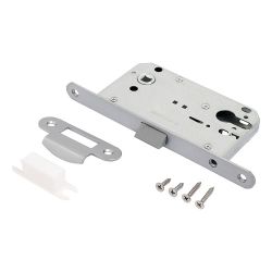 Замок врезной АЛЛЮР АРТ 5300-P SC мат.хром