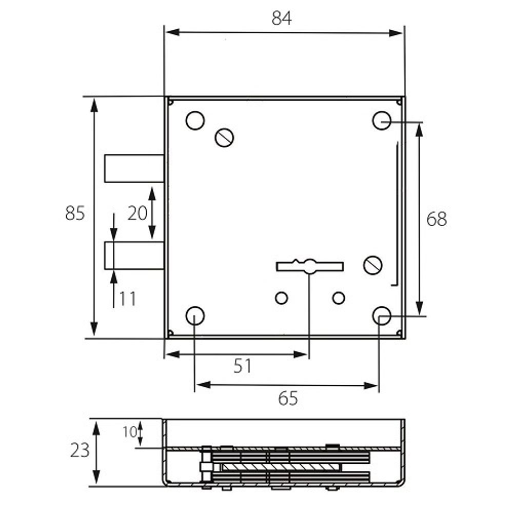 Замок сейфовый LEKSA 5082 (тип САМ) 5кл.