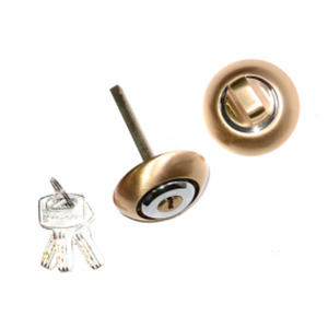 Накладка ключ-фиксатор МЕДИО МТ555 (круг) SB/CP мат.золото/хром