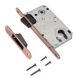 Замок врезной магнитный APECS 5300-M AC медь