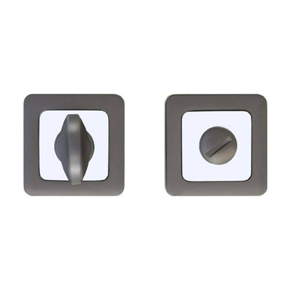 Ручка поворотная АЛЛЮР АРТ BK-S1 MBN/CP графит/хром