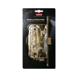 Замок межкомнатный AGB WC MEDIANA EV B01102.50.23 (мат.латунь) /21719/