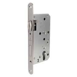 Замок врезной FUARO DD.INOX/C-55/72R с роликовой защелкой /58859/