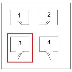 Замок накладной эл/мех. LOGOLINE 730.60.3 (дверь правая, открывается наружу)