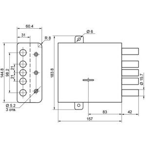 Замок накладной BORDER 86100 ЗН4-8КТЗ/75-НШ1-002